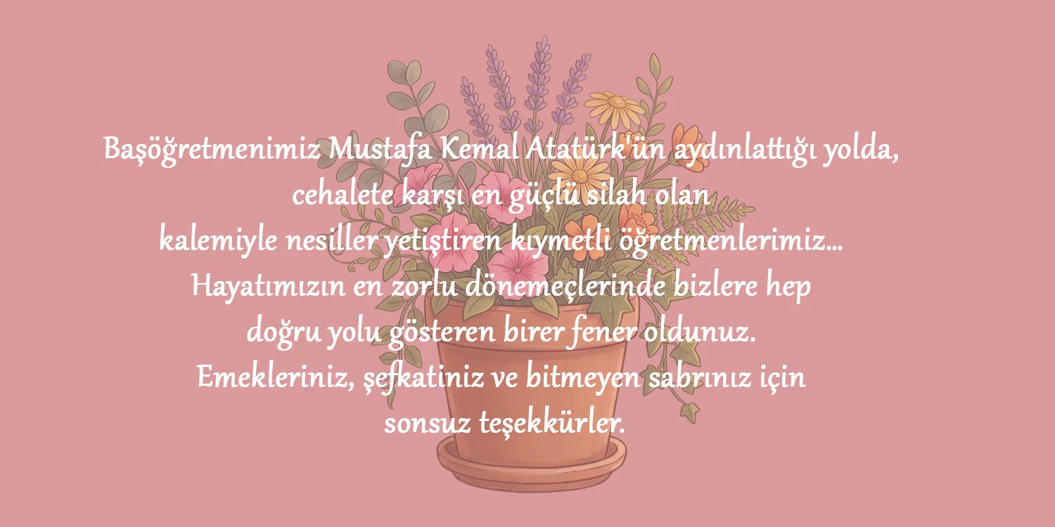 Öğretmenler günü reslimli mesajları
