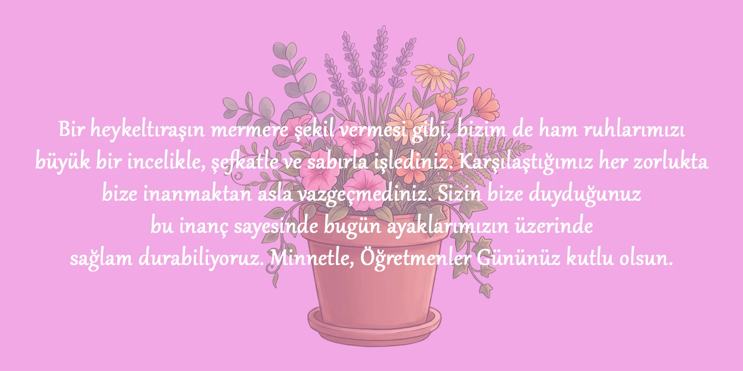 Öğretmenler günü reslimli mesajları