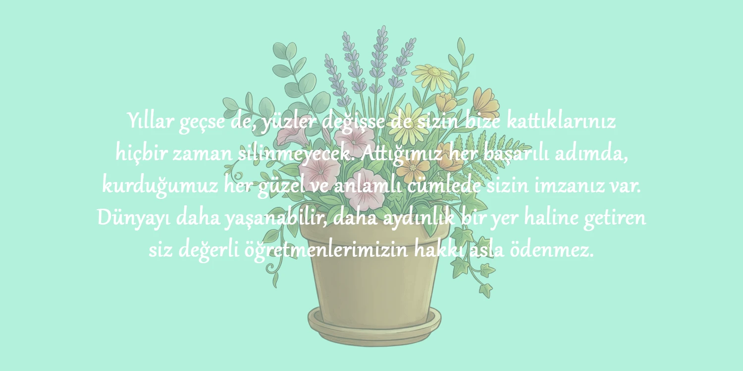 Öğretmenler günü reslimli mesajları