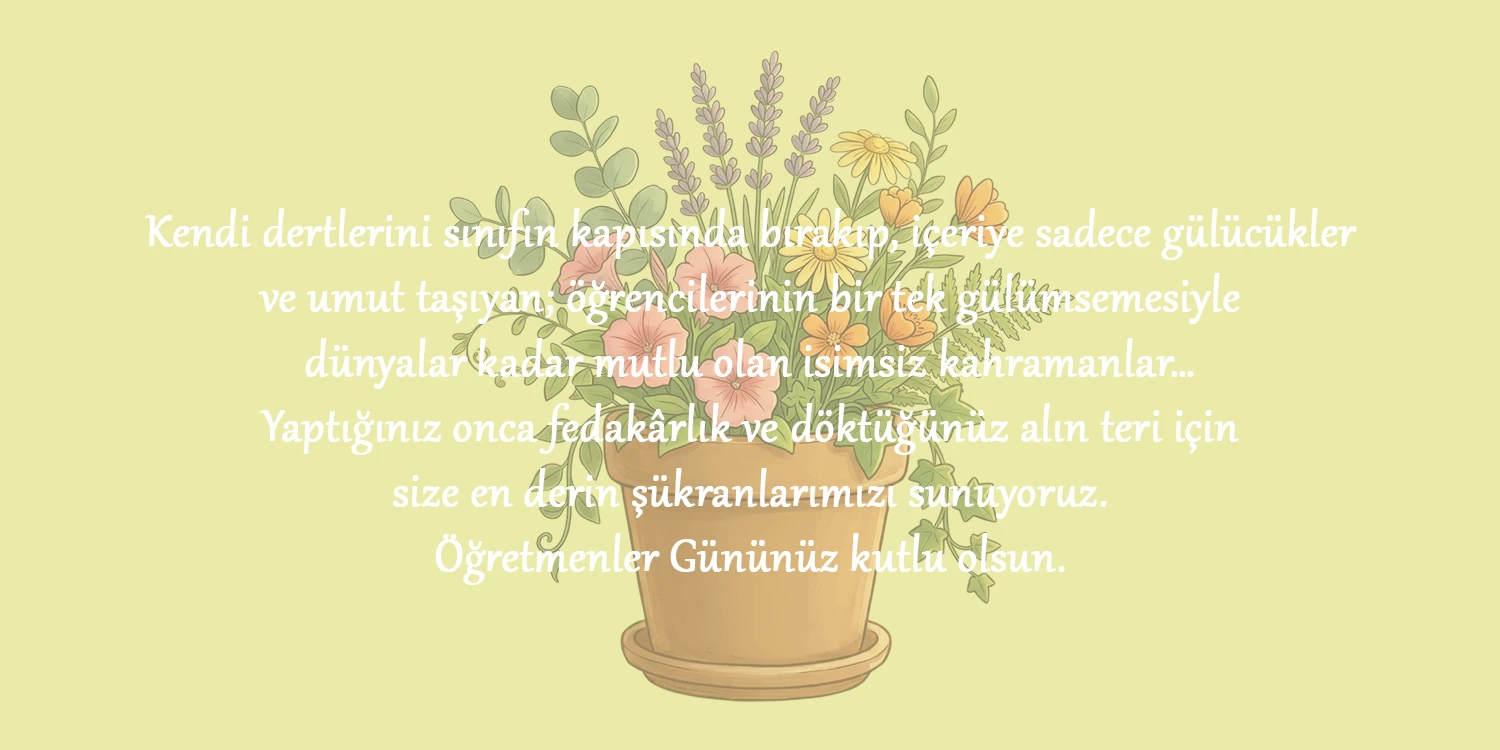 Öğretmenler günü reslimli mesajları