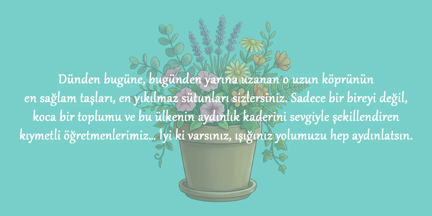 Öğretmenler günü reslimli mesajları