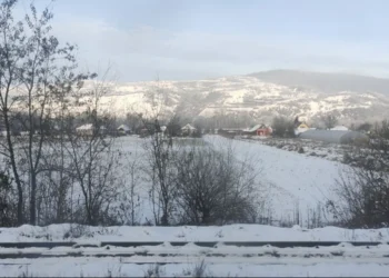 Romanya'dan karlı doğa manzarası