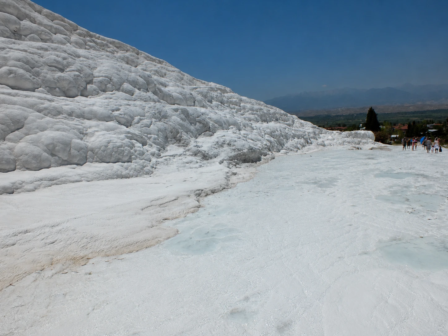 Pamukkale Travertenleri giriş görünümü