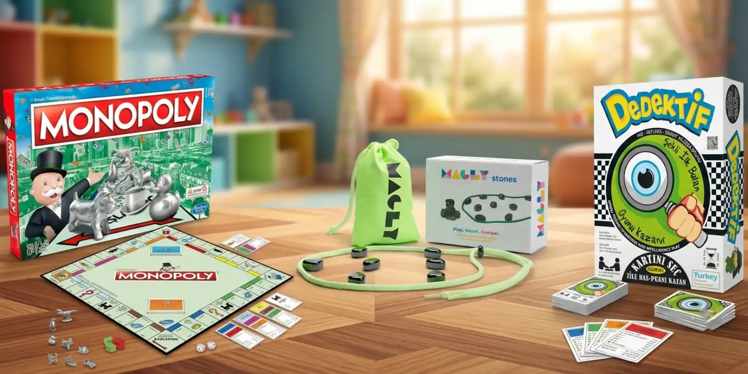Dedektif, Monopoly, Stones Manyetik Taş kutu oyunu