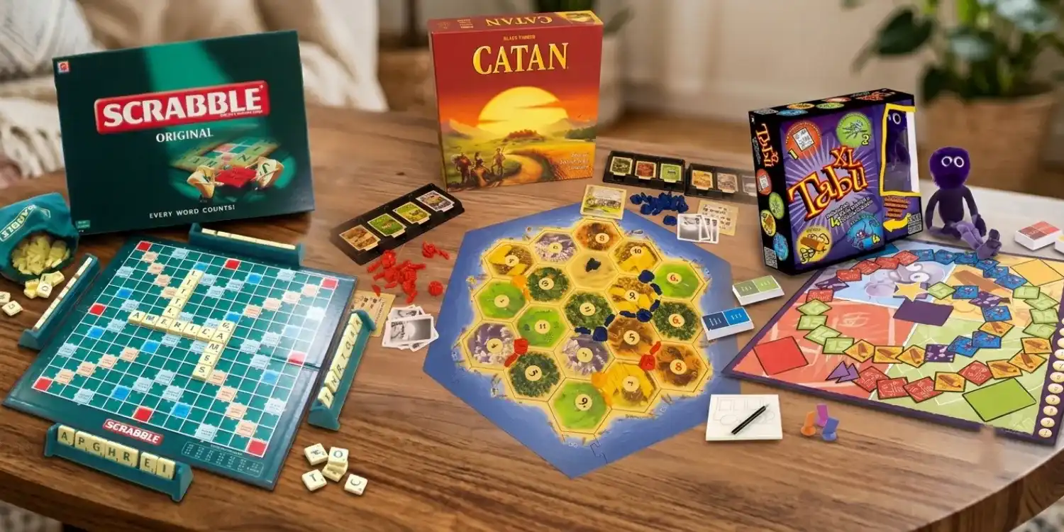 Scrabble, Catan, Tabu XL kutu oyunu